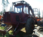 skogsmaskin demonterad