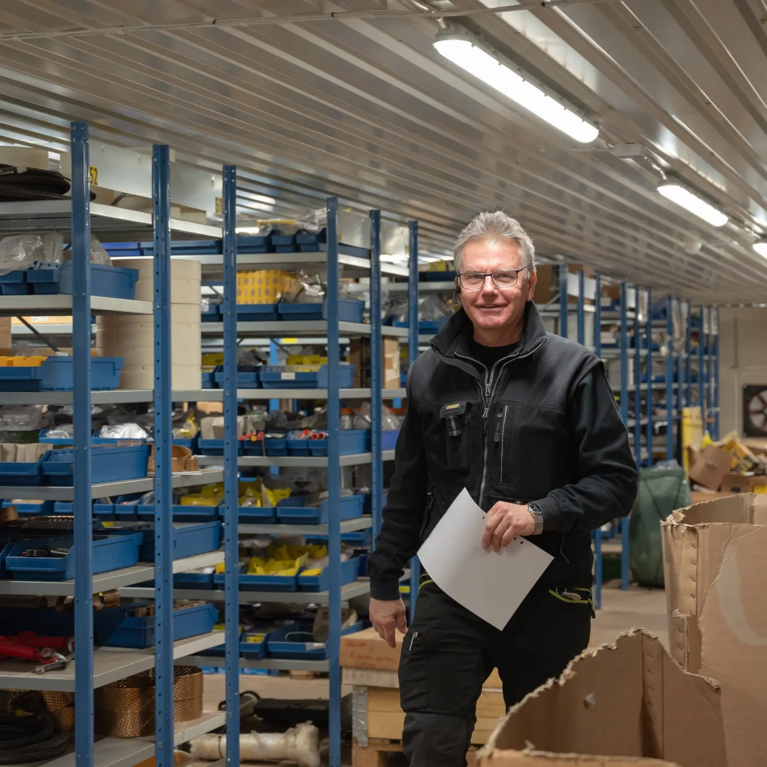 Anders Kalenius i lagret